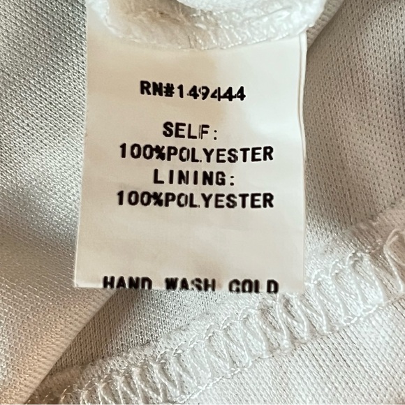 Siren Lily White/Pink/Green Sleeveless Longer Flowing Maternity Sundress-Size L - Picture 10 of 10